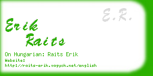 erik raits business card